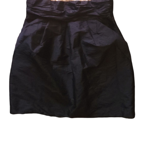 Alexia Admor Dress Cocktail Mini Open Back Black and Cream Size Large - Picture 6 of 8